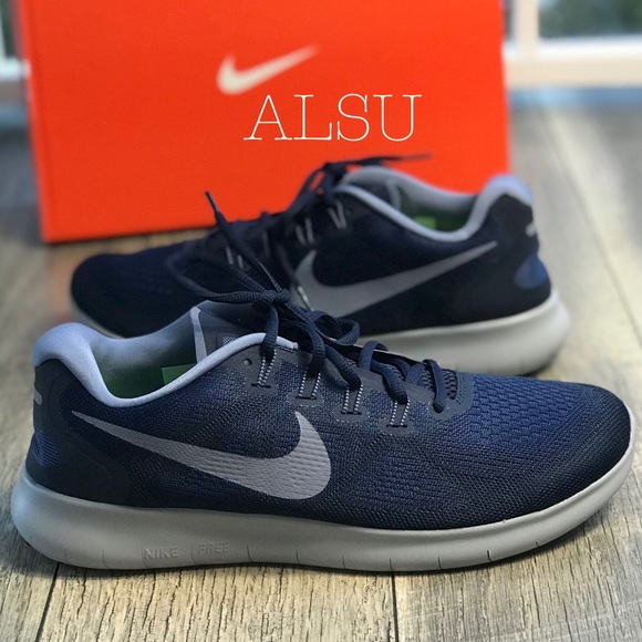 NWT Nike Free Run 2017 Binary Blue M AUTHENTIC - Picture 2 of 7
